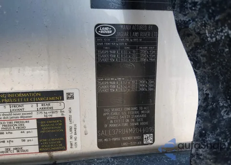 2021 Land Rover Defender 110 X-Dynamic Hse z USA, uszkodzony, nr VIN SALE37RU4M2044016